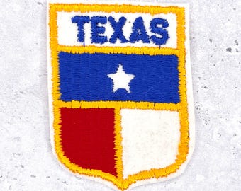 Vintage Texas-patch • Staatsvlag Lone Star reissouvenir • Opstrijkbare badge
