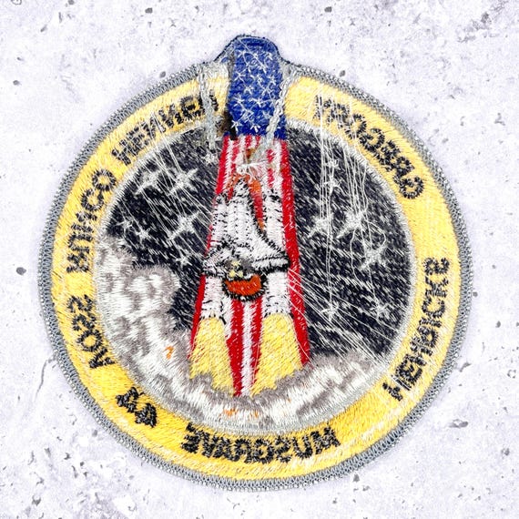 Vintage NASA STS-44 Patch • Space Shuttle Atlantis • Mission Crew