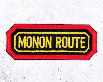Vintage Monon Route Patch • 80s Railroad Train • 4" Sew-On Badge