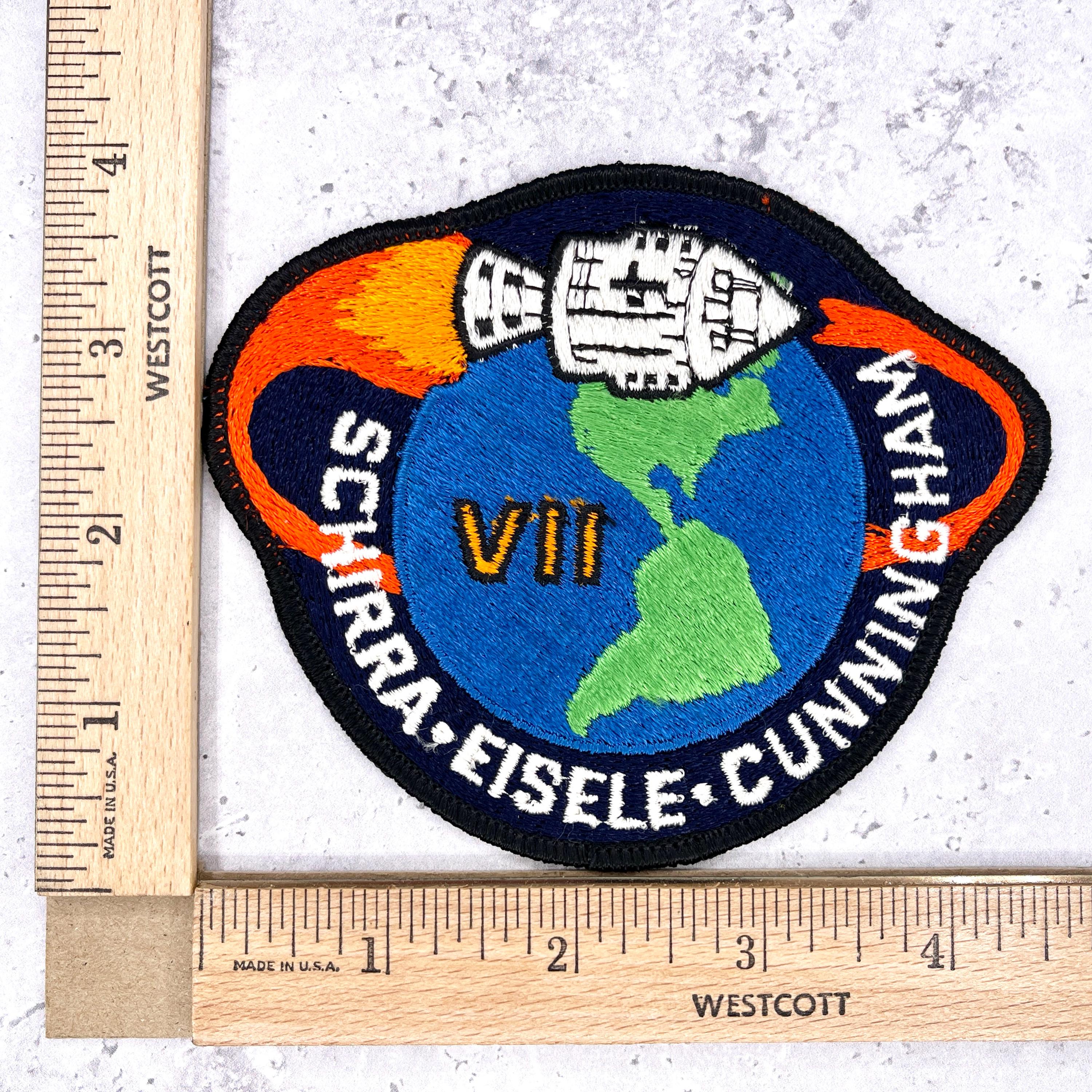 NASA MOON SCOUT ヘリコプター　アメリカ　雑貨　60s 70s Vintage Apollo 7 Patch NASA Mission VII Astronaut 4.5
