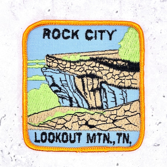 Vintage Rock City Patch • Lookout Mountain Tennessee Attraction • Iron-On NOS
