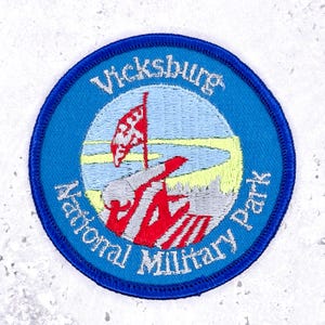 Vintage Vicksburg National Military Park Patch • Mississippi Civil War Battlefield
