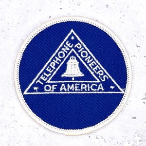 Vintage Bell Telefon System Aufnäher • Pioniere von Amerika AT&T • zum Aufbügeln