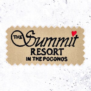 Écusson Summit Resort Poconos vintage • Lune de miel en Pennsylvanie • Échantillon de broderie