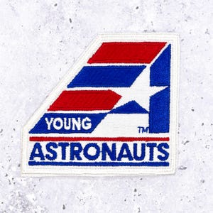 Patch vintage do programa de jovens astronautas dos anos 80 da NASA para viagens espaciais NOS