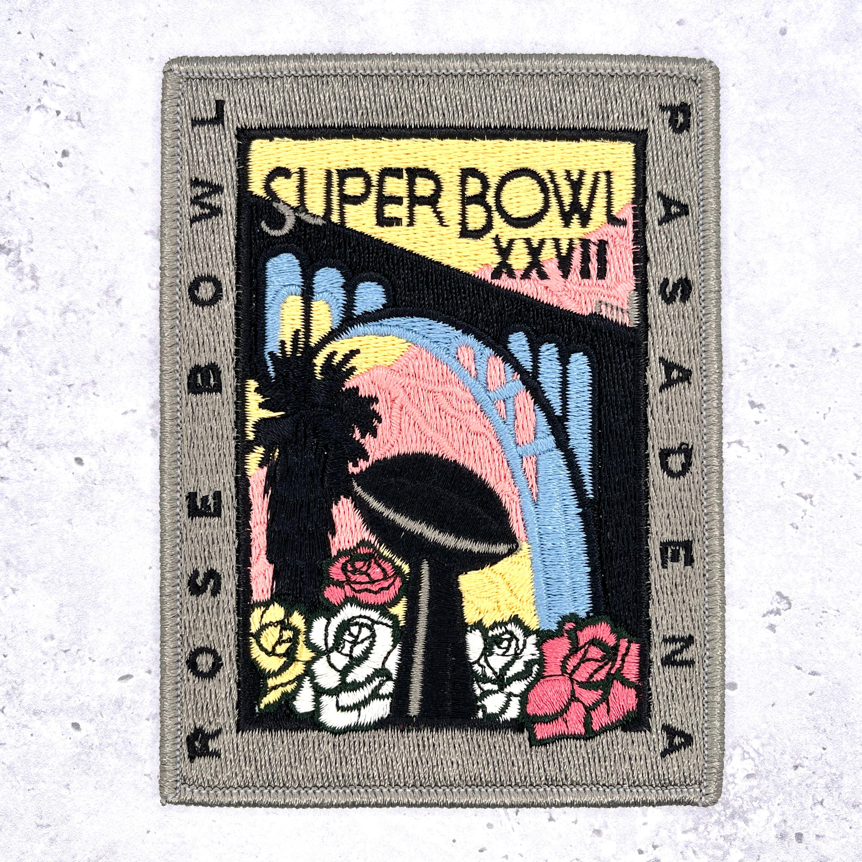 Vintage Super Bowl XXVII Patch • 1993 NFL Cowboys Bills 27