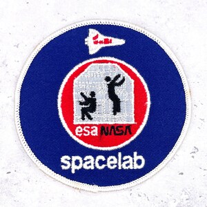 Vintage ESA NASA Spacelab Patch • European Space Agency Mission • 4" Iron-On NOS