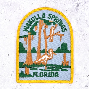 Vintage Wakulla Springs Patch • Florida State Park Cypress Swamp Souvenir • Iron-On