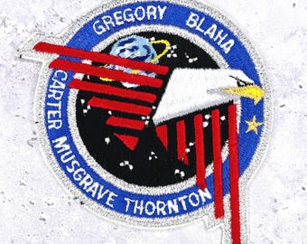 Vintage NASA STS-33-patch • Spaceshuttle-ontdekking • Mission Crew-badge NOS