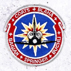 Vintage NASA STS-29-märke • Rymdfärjan Discovery • Mission Crew-märke NOS