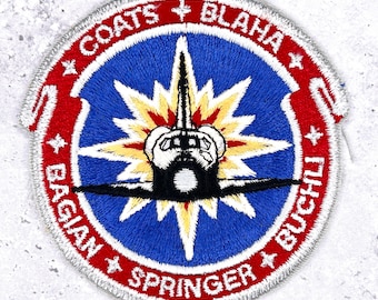 Vintage NASA STS-29-patch • Spaceshuttle-ontdekking • Mission Crew-badge NOS