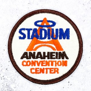 Vintage Anaheim Stadium Patch • California Convention Center Big A Logo • Iron-On NOS