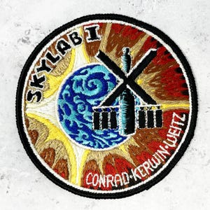 Vintage Skylab 1 Patch • NASA Space Station I • Astronaut Mission 4&quot; Badge