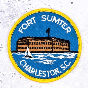 Vintage Fort Sumter Patch • Charleston South Carolina Civil War • Iron-On NOS