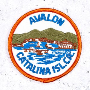 Écusson Avalon vintage • Souvenir de l'île de Catalina en Californie • N° de l'article à coudre