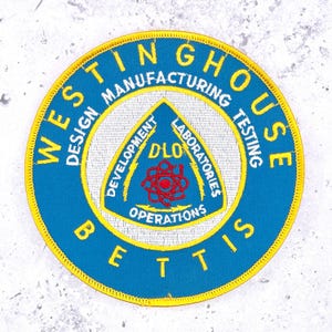 Vintage Westinghouse Bettis DLO Patch • Atomic Power Nuclear Lab Rare • Sew-On 5"
