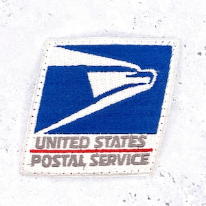 Vintage USPS Patch • 90s United States Postal Service Eagle Logo • Iron-On