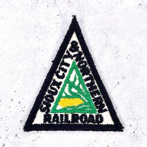 Vintage Sioux City Northern Railroad Patch • SCN Train Logo • Sew-On