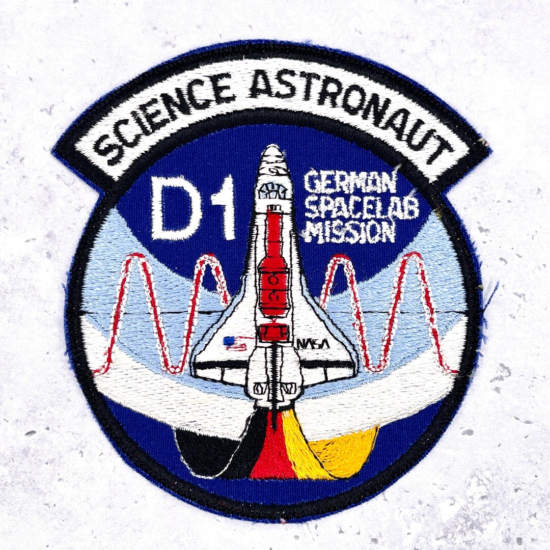 Vintage Spacelab D1 Patch • NASA German Space Shuttle STS-61A • Iron-on ...