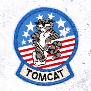 Vintage F-14 Tomcat Patch • Navy Fighter Aviation Grumman Top Gun • Iron-On