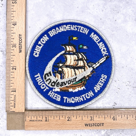 Vintage NASA STS-49 Patch • Space Shuttle Endeavour • Mission Crew