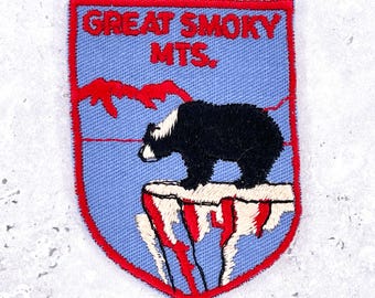 Vintage Great Smoky Mountains Patch • Smokies Nationalpark • Patch zum Aufnähen