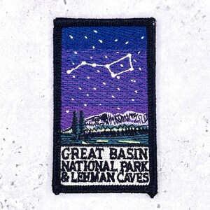 Great Basin National Park Patch • Nevada Big Dipper Night Sky • Iron-On NOS