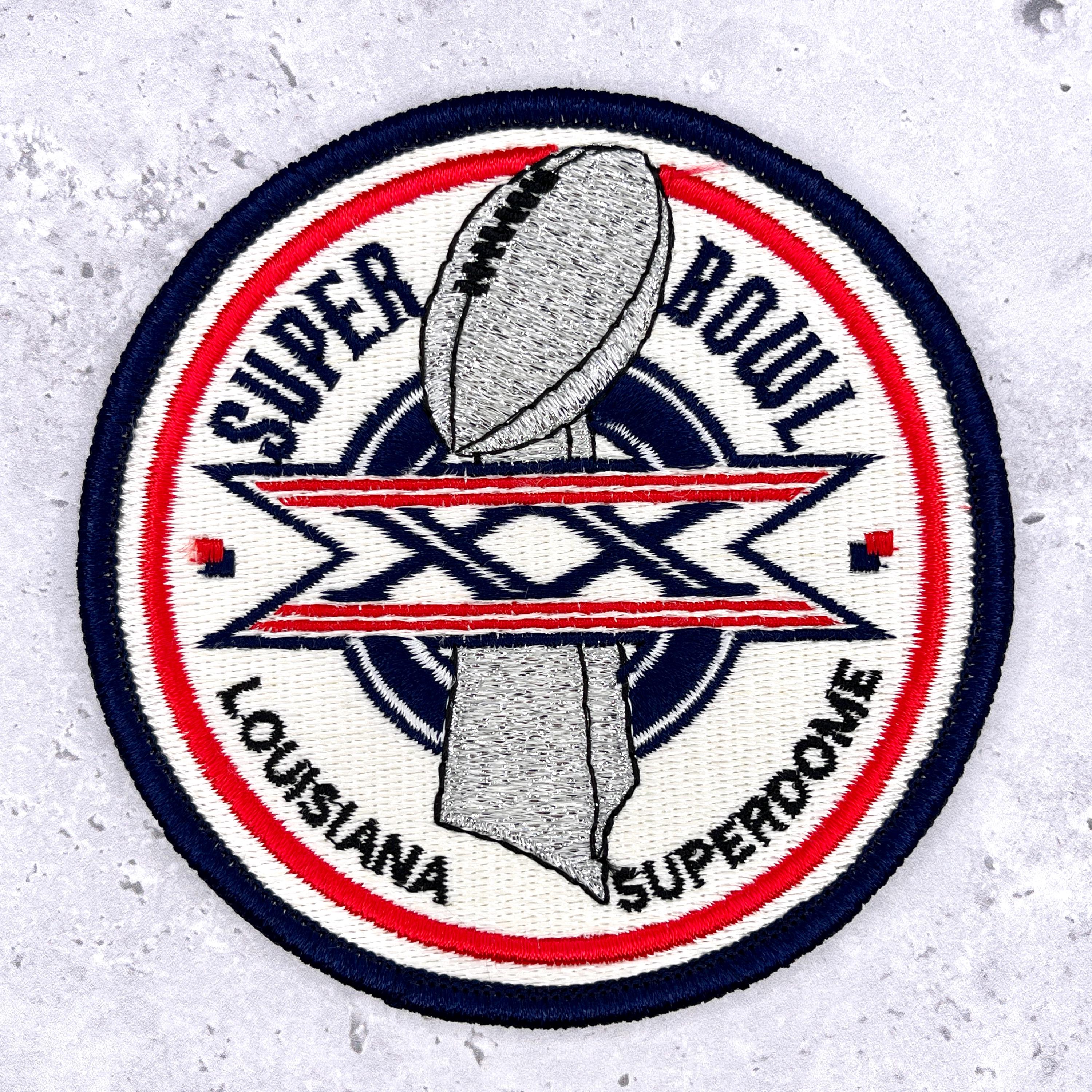Vintage Super Bowl XX Patch • 1986 NFL Bears Patriots 20