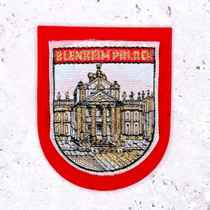 Vintage Blenheim Palace Patch • Oxfordshire England Travel Souvenir • Sew-On NOS