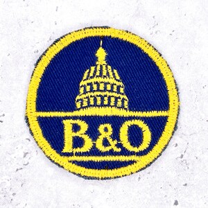 Vintage Baltimore and Ohio Railroad Patch • Train Diamond Logo • 2" Sew-On Badge