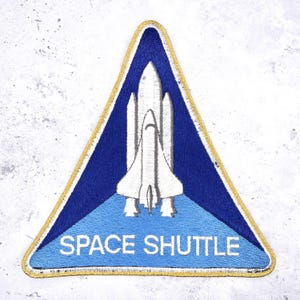 Vintage Space Shuttle Program Patch • 90s NASA Astronaut • Large Jacket 8"
