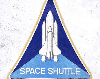 Vintage Space Shuttle Programm Patch • 90er Jahre NASA Astronaut • Große Jacke 20 cm