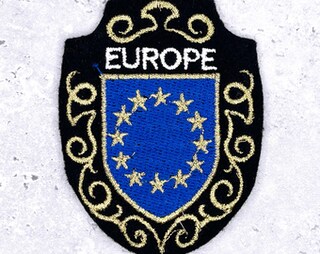 Patch Ricamato Bandiera Europa UE – Termoadesivo, Multicolore, Akacha, Nuovo