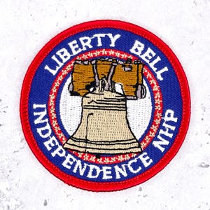 Vintage Frihetsklockans märke • Philadelphia Independence NHP • Stryk-på NOS