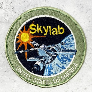 Vintage Skylab NASA Patch • 80s/90s Space Station • Astronaut Mission Souvenir Badge