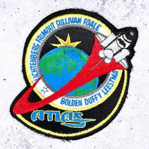 Vintage NASA STS-45 Patch • ATLAS-1 Atlantis Mission • Space Shuttle Crew Badge