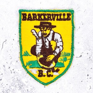 Vintage Barkerville-märke • Souvenir från historisk stad i British Columbia, guldrushen • Begagnat