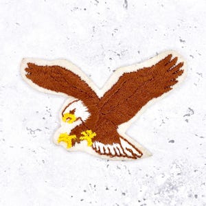 Vintage Bald Eagle Patch • America USA Small Applique • Sew-On