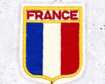Patch à Repasser Drapeau France - Support Remontoir - Neuf