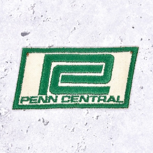 Écusson Penn Central vintage • Train PC des années 70 • Insigne à coudre de 3 po.