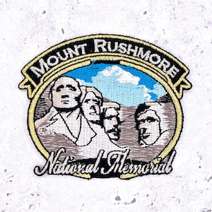 Vintage Mount Rushmore Patch • South Dakota National Memorial • 90s Y2K Iron-On NOS