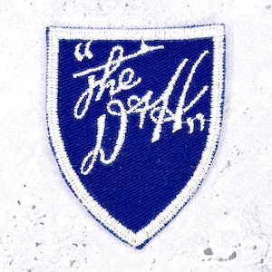 Écusson vintage de la compagnie ferroviaire Delaware and Hudson • Logo du train D&H • À coudre