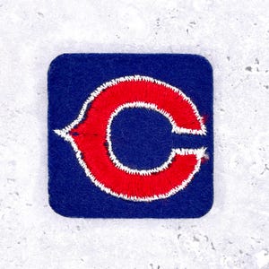 Vintage Chicago Cubs-märke • 70-tals MLB 5 cm • Sy-på