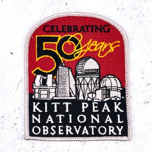 Vintage Kitt Peak National Observatory Patch • 50 Years Anniversary • Sew-On NOS