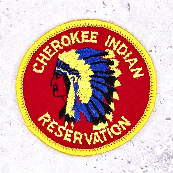 Vintage Cherokee Reservation Patch • Native Ameri… - image 1