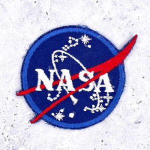 Vintage NASA Meatball Logo Patch 80s Astronaut 3"