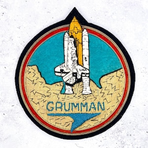 Vintage Grumman Patch • NASA Space Shuttle Bullion Blazer Badge Contractor