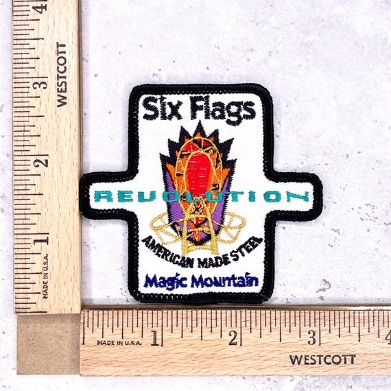 Vintage Six Flags Revolution Patch • Magic Mounta… - image 3