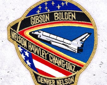Vintage NASA STS-61-C-patch • Spaceshuttle Columbia • Mission Crew-badge NOS