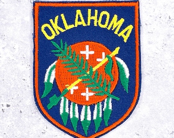 Stara naszywka Oklahoma State • Pamiątka z podróży z lat 80. (NOS)